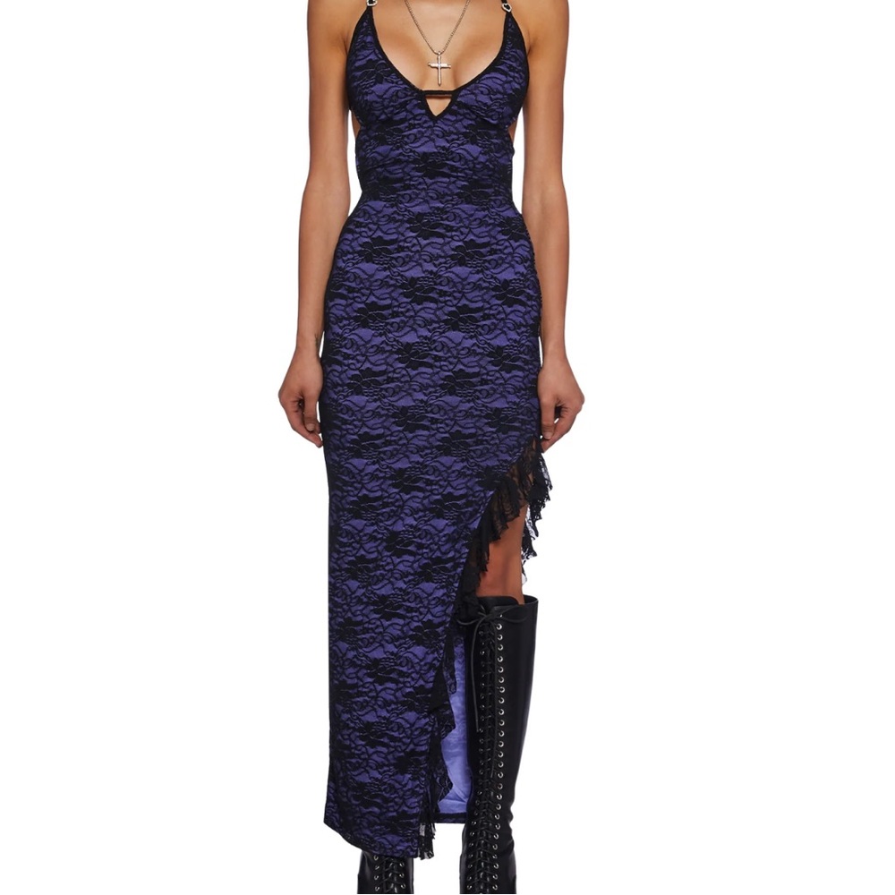 DOLLSKILL YOURS FOR NOW BODYCON DRESS PURPLE SIZE MEDIUM BNWOT! SOLD OUT!!!!🔥💜🔥